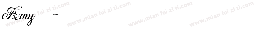 Amy 的假期字体转换